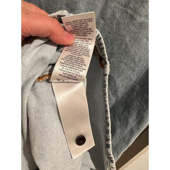 FRAME Rosette Sleeve Shirt Dress in Cresthaven size XS - Picture 4 of 12